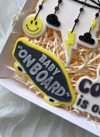 Baby on Board cookie cutter and stamp