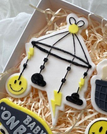 One cool dude baby mobile cookie cutter and stamp