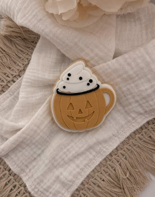 Pumpkin mug cookie cutter and stamp