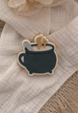 Cauldron mug cookie cutter and stamp