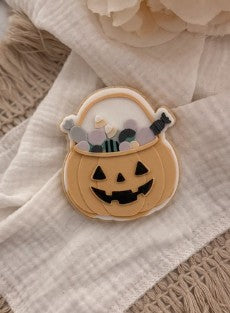 Pumpkin Bucket with sweets cookie cutter and stamp