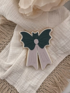 Bat bow cookie cutter and stamp