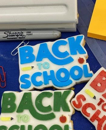 Back to school cookie cutter and stamp
