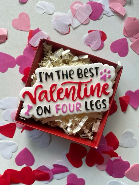 My Valentine Has Paws Cookie Cutter & Stamp