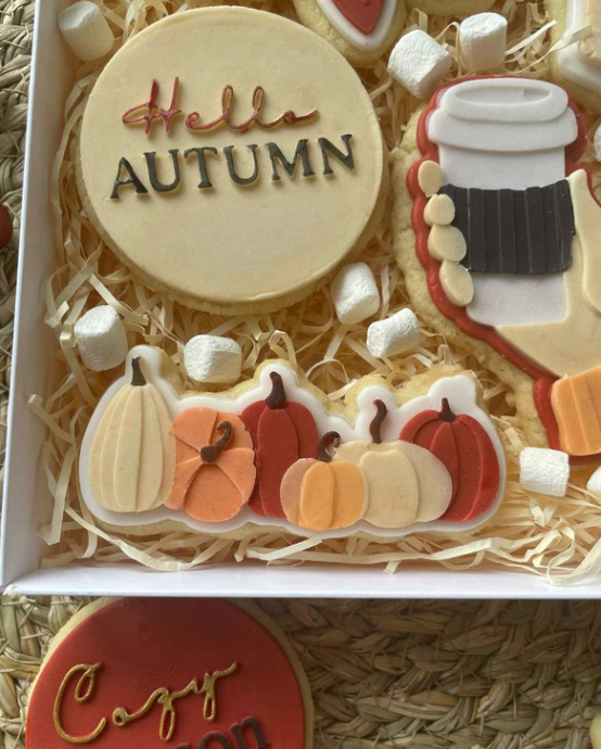 Row Of Pumpkins Cookie Cutter & Stamp