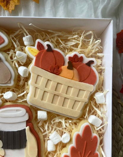 Basket Of Pumpkins Cookie Cutter & Stamp