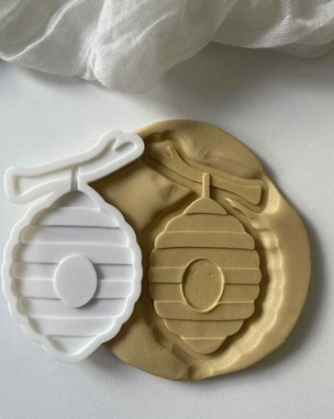 Beehive On Branch Cookie Cutter & Stamp
