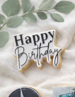 Happy Birthday Cookie Cutter & Stamp