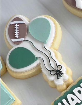 Rugby ball balloons - Cookie Cutter & Stamp
