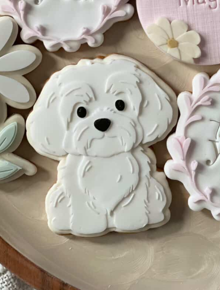 Maltese Cookie Cutter & Stamp