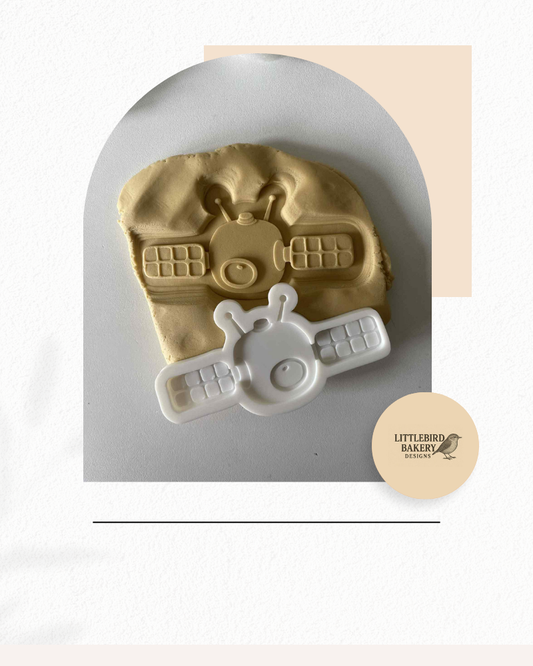 satellite cookie cutter and stamp