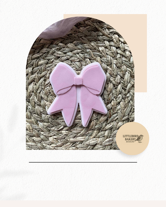 Thick bow cookie cutter and stamp