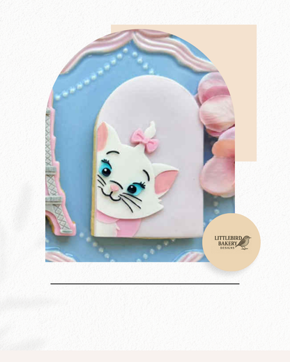 arch with Cat peeking cookie cutter and stamp