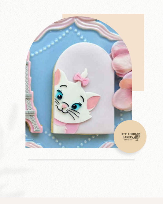 arch with Cat peeking cookie cutter and stamp