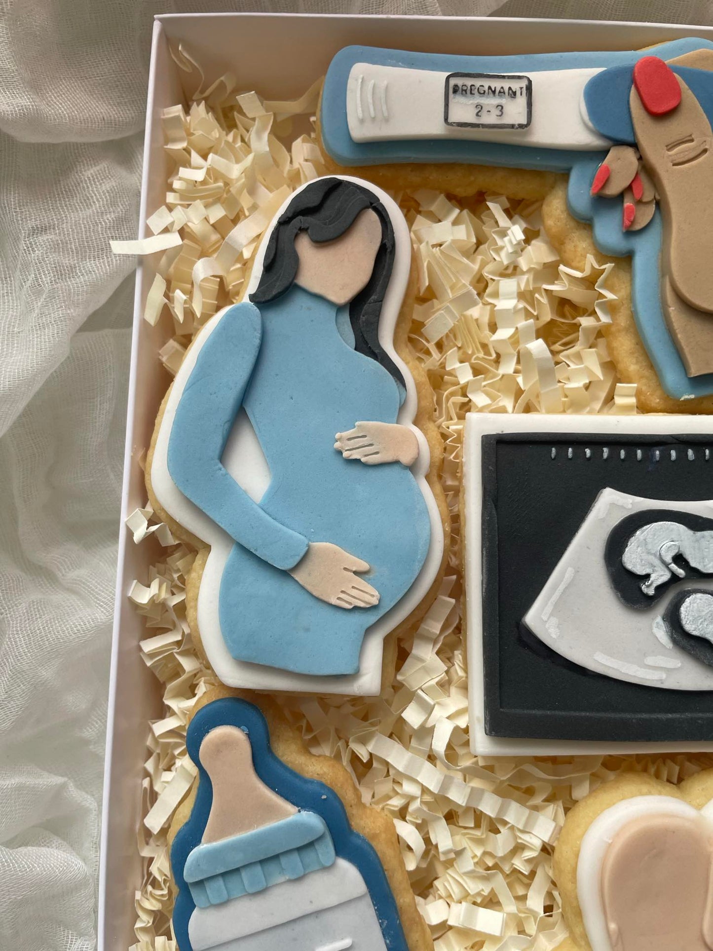 Pregnant Woman 2 Cookie Cutter & Stamp