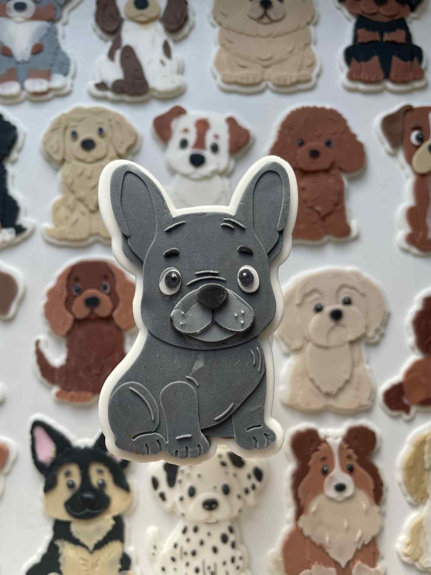French Bulldog cookie cutter and stamp
