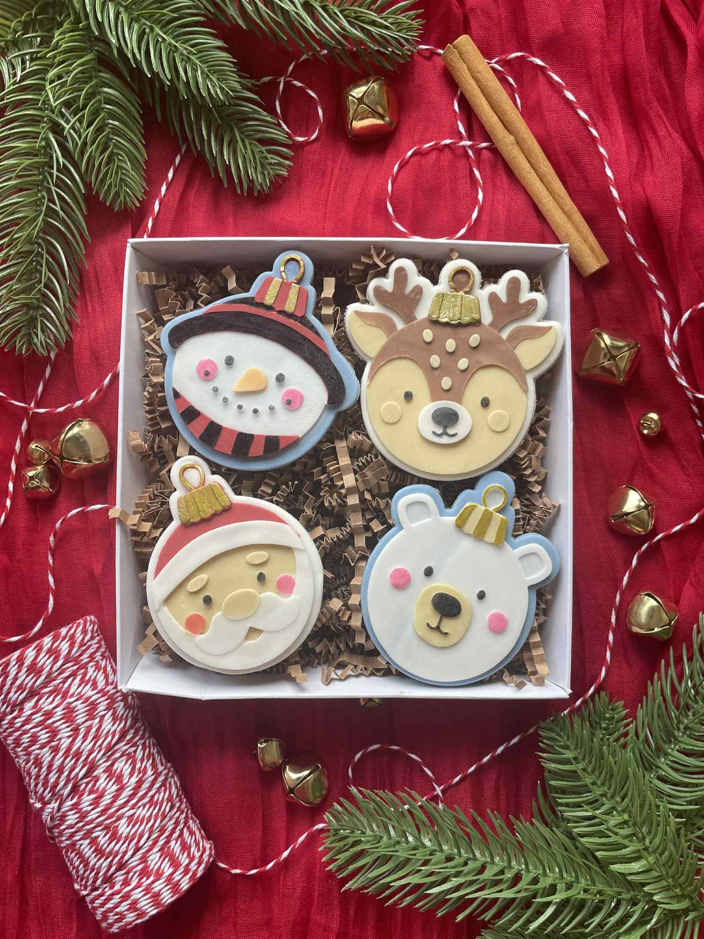 Snowman Bauble cookie cutter and stamp