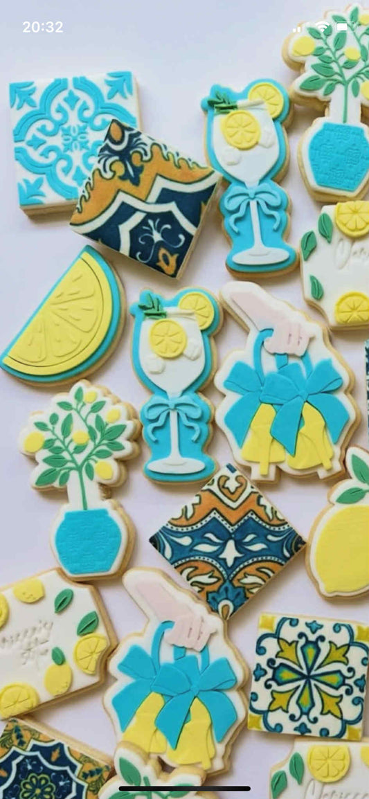 Lemon Cocktail Cookie Cutter & Stamp
