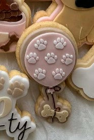 Dog Bone with balloon - Cookie Cutter & Stamp