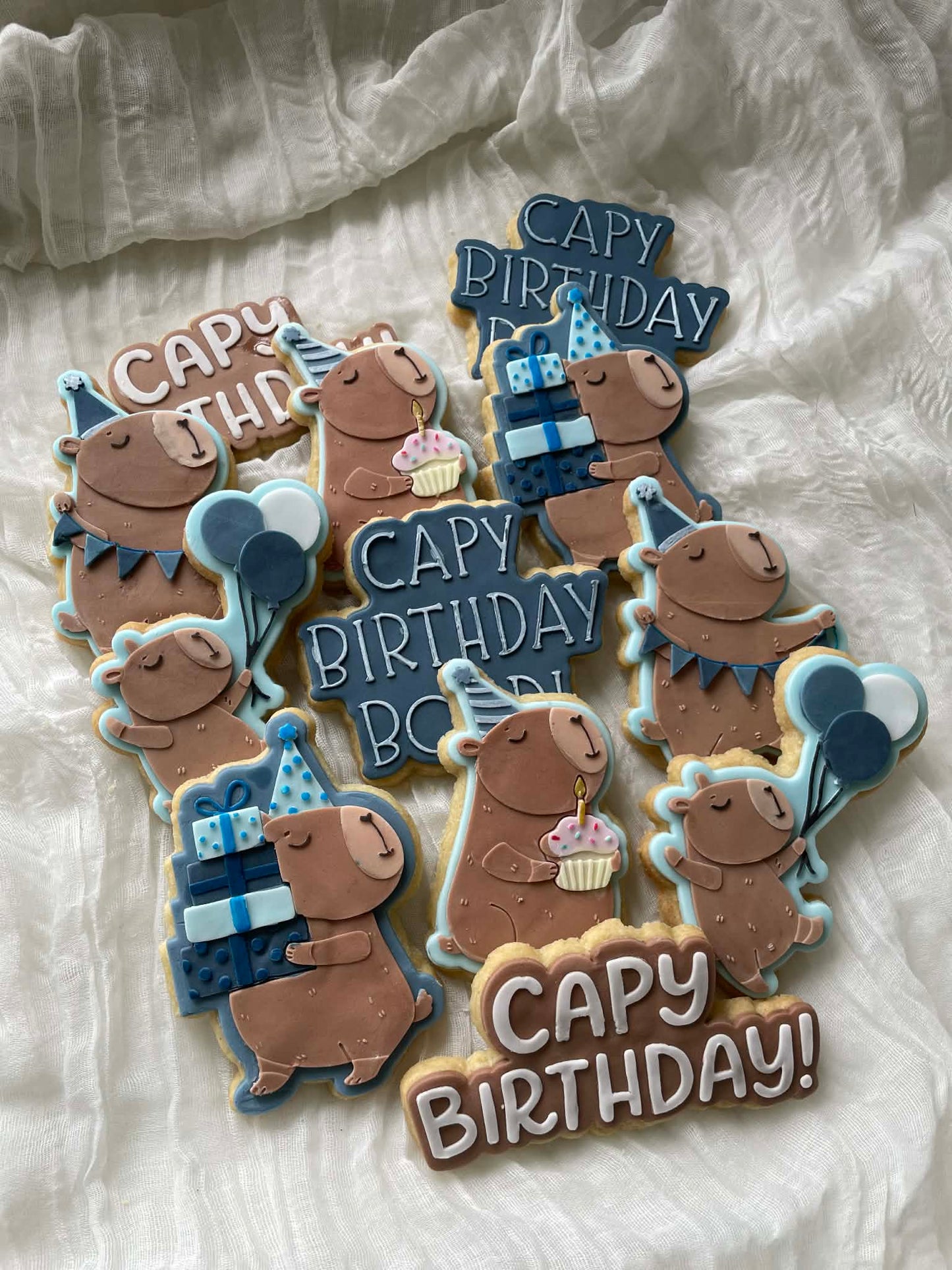 Capy birthday - Cookie Cutter & Stamp