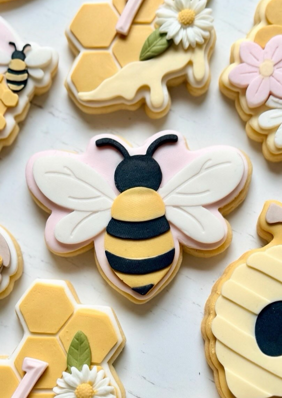 Honey Bee Cookie Cutter & Stamp