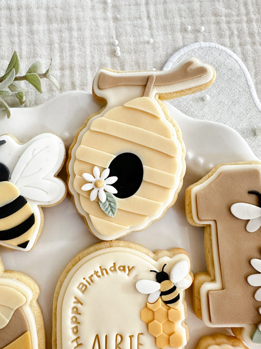 Beehive On Branch Cookie Cutter & Stamp