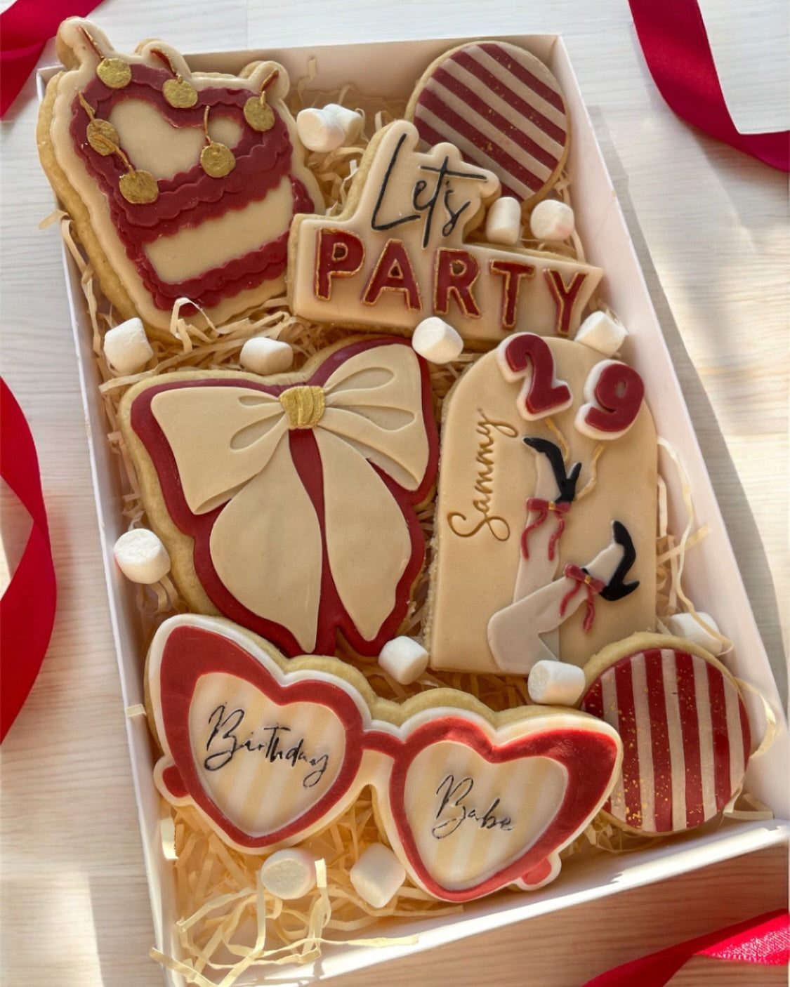 Birthday Babe biscuit box