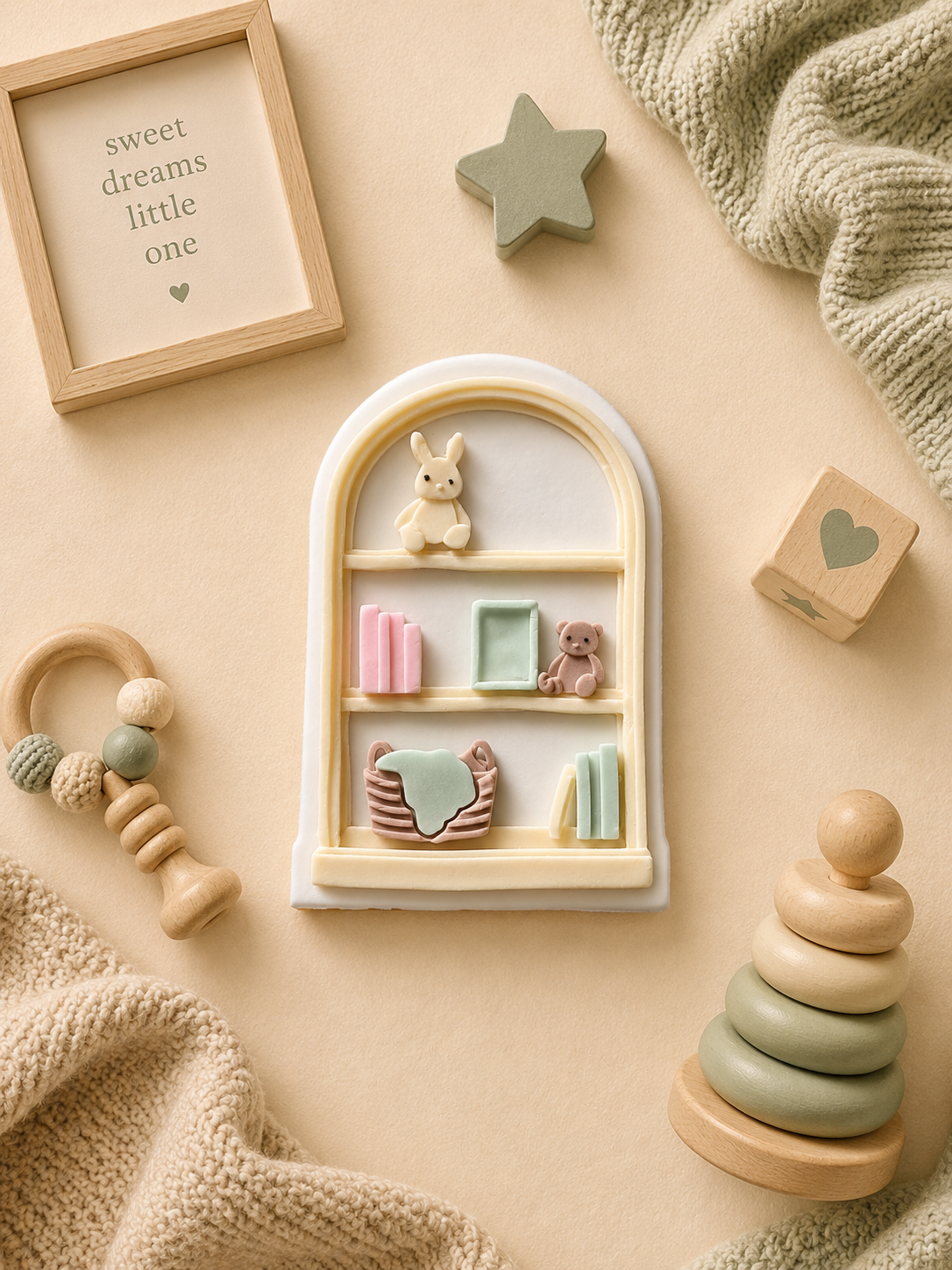Bookcase - Cookie Cutter & Stamp