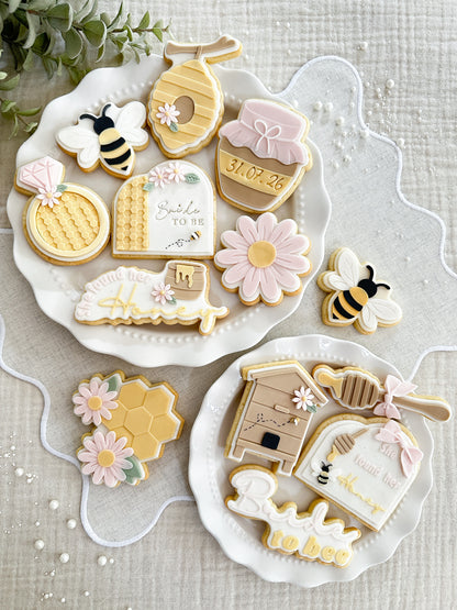 Honey Bee Cookie Cutter & Stamp