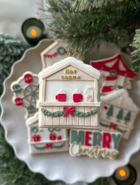 Christmas Hot Cocoa Stall cookie cutter and stamp