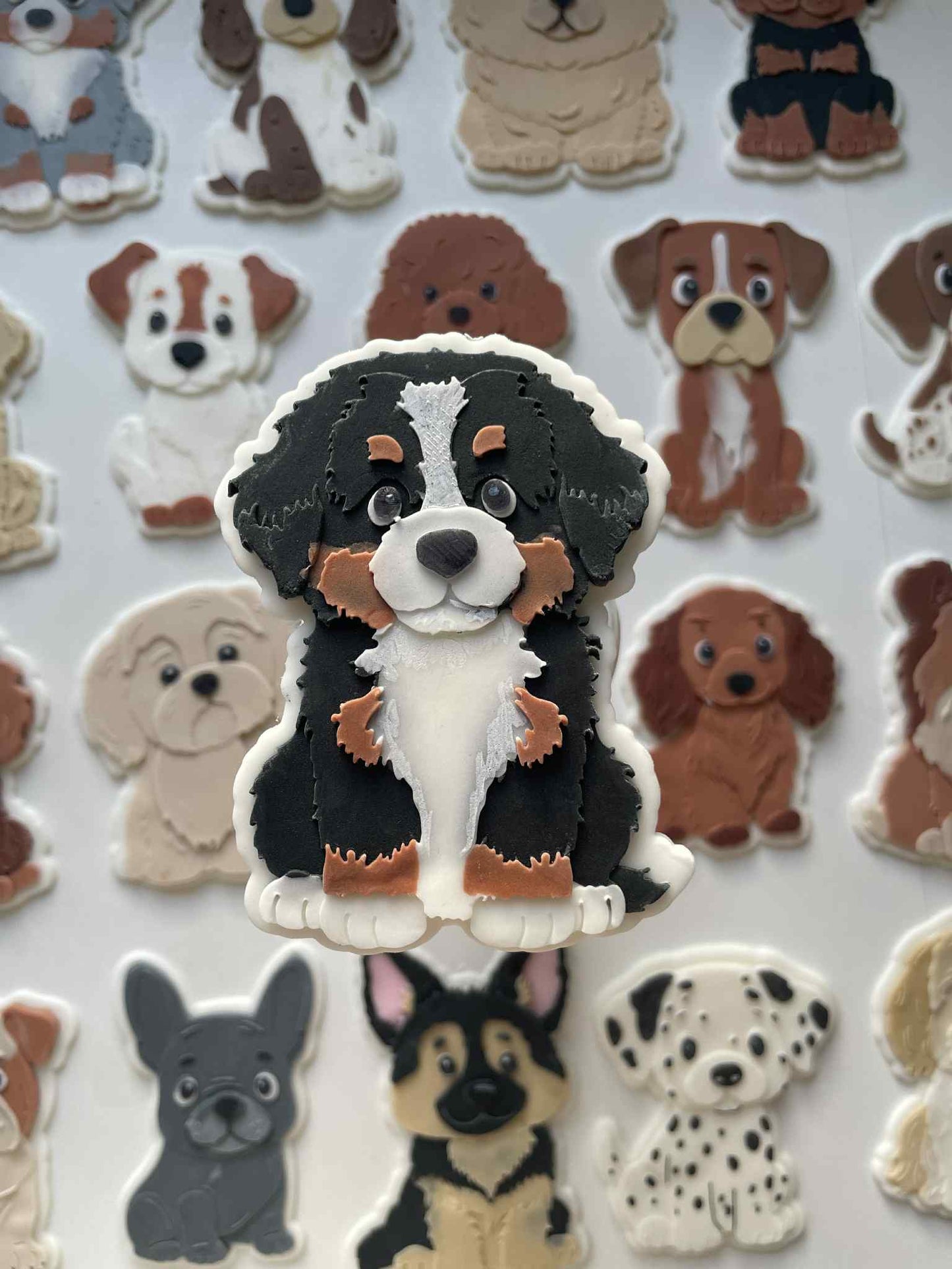 Bernese Mountain dog cookie cutter and stamp