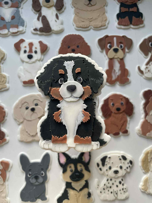 Bernese Mountain dog cookie cutter and stamp