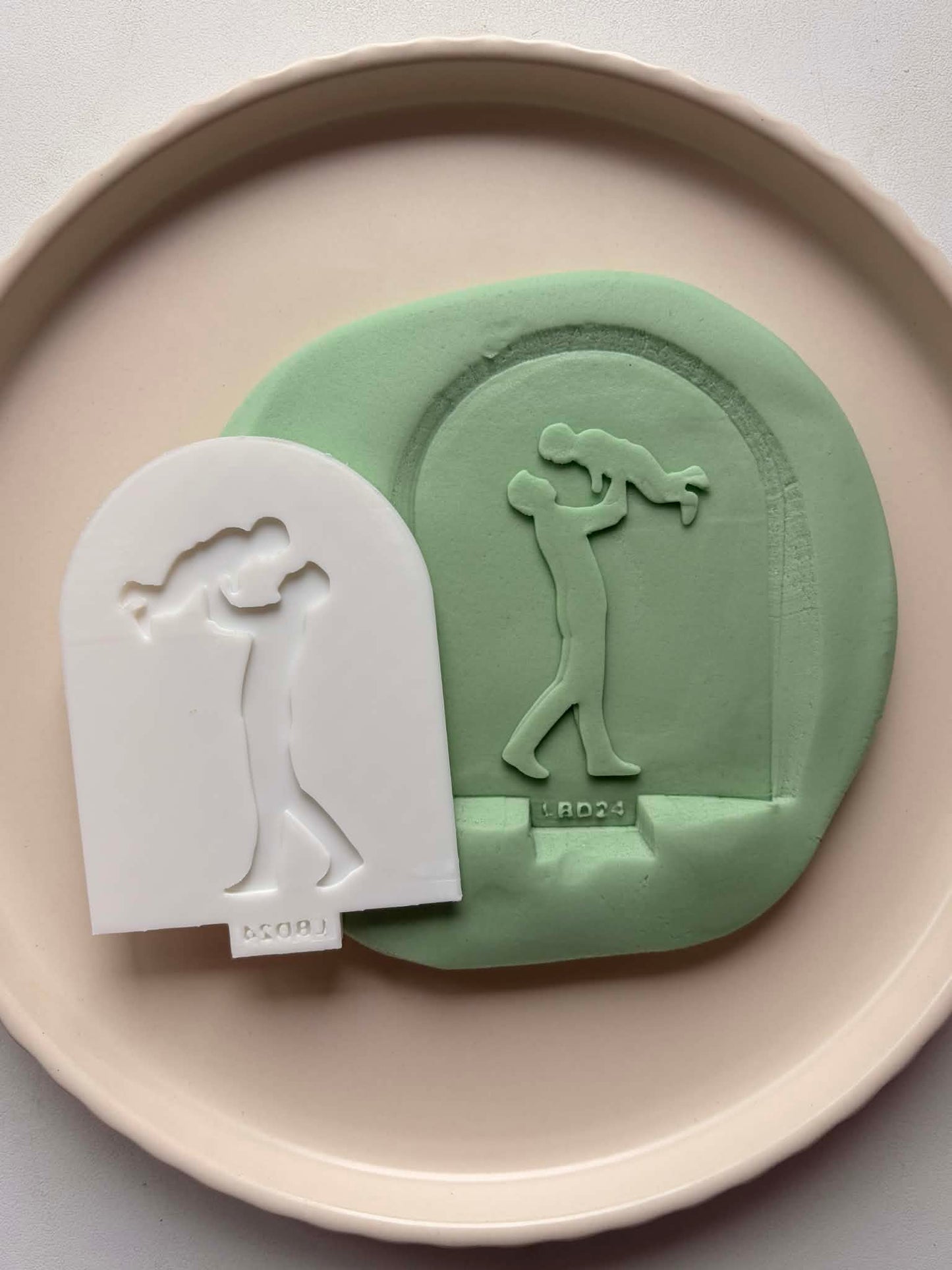 Dad with Son arch - Cookie Stamp & cutter