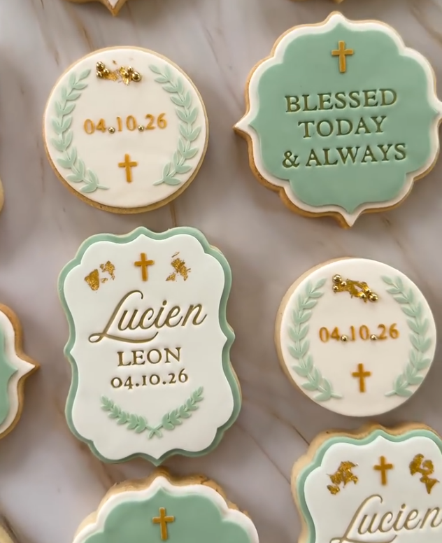Blessed today & always - Cookie Cutter & Stamp