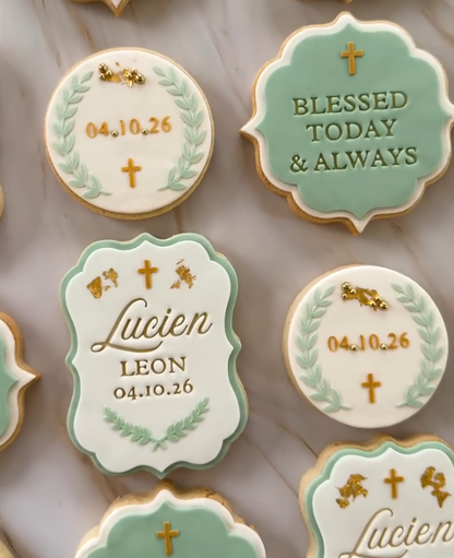 Blessed today & always - Cookie Cutter & Stamp