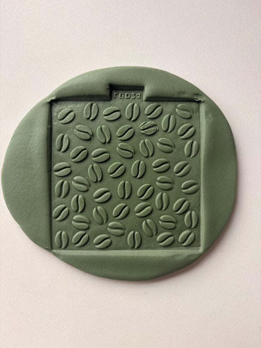 Coffee bean pattern plate - Cookie Stamp