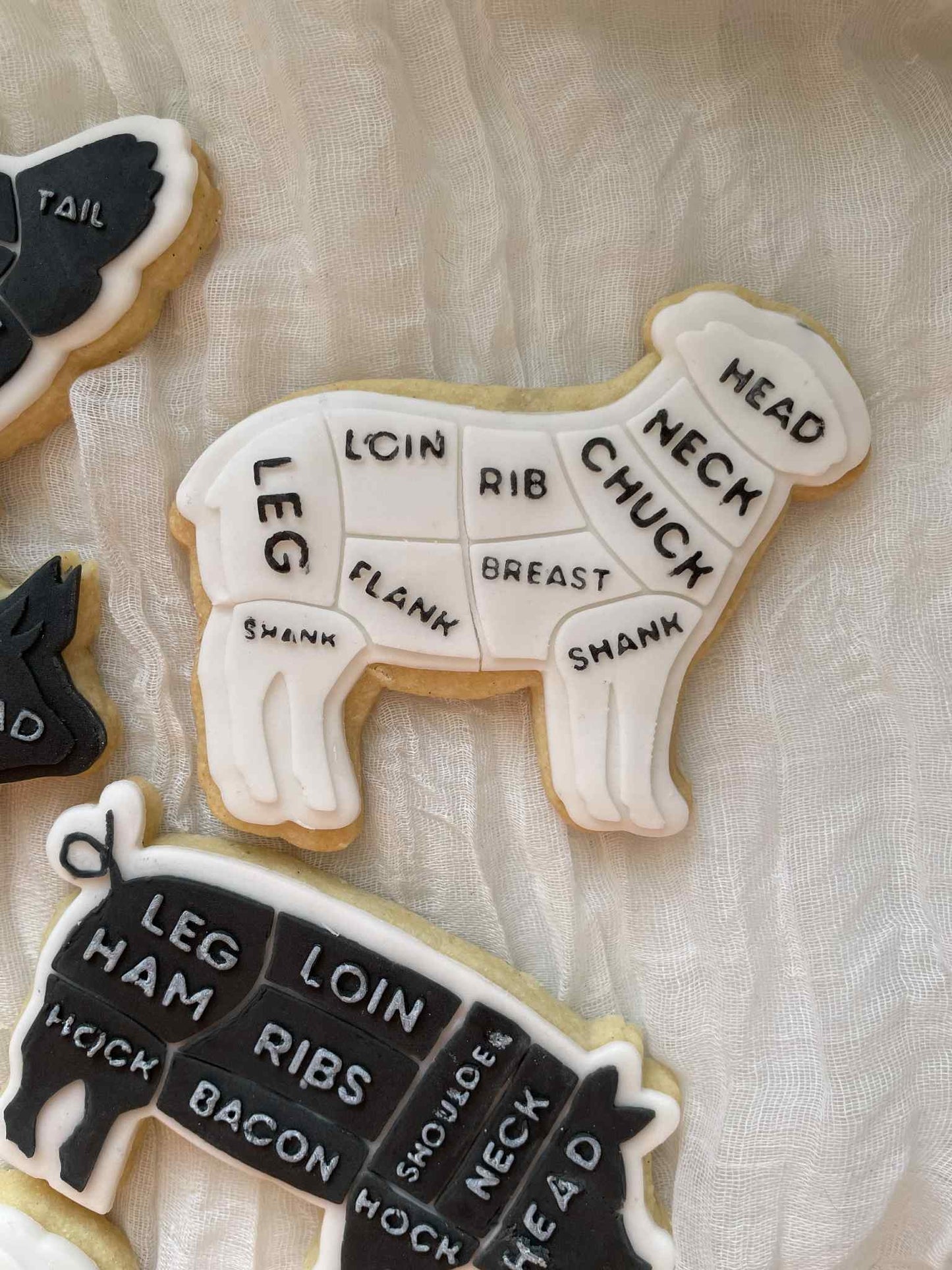 Butchers lamb chart - Cookie Cutter & Stamp