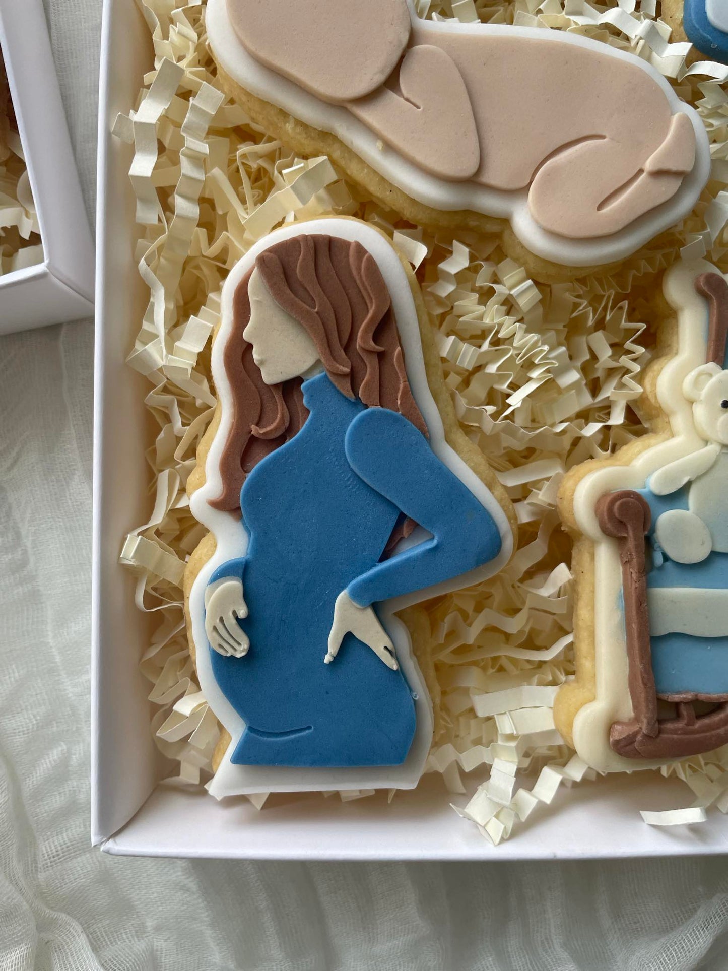 Pregnant Woman Cookie Cutter & Stamp