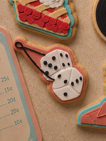 Hanging Dice - Cookie Cutter & Stamp