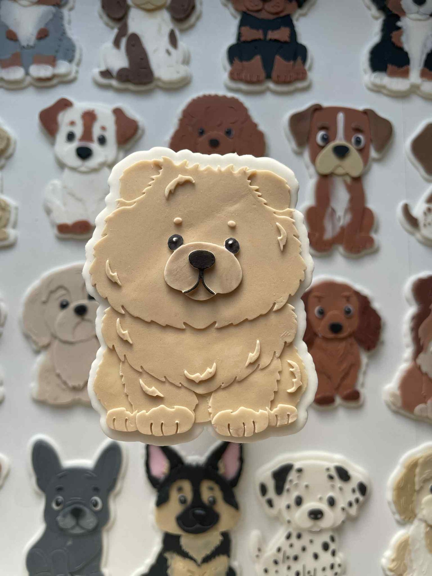 Chow Chow cookie cutter and stamp