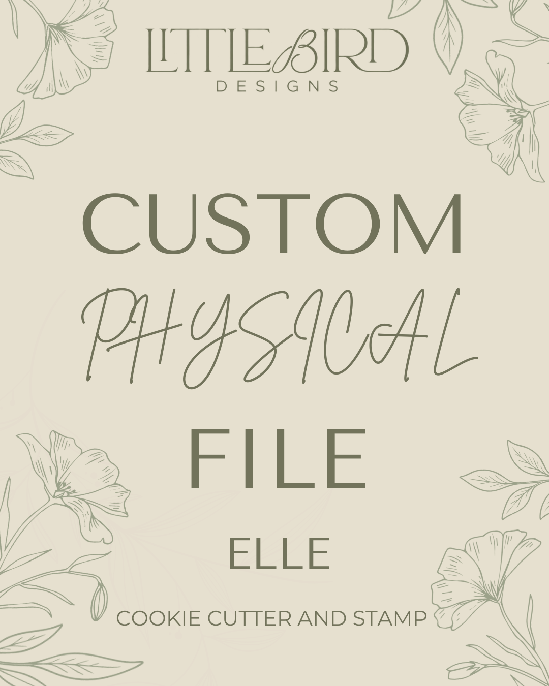 Elle custom - Cookie Cutter & Stamp
