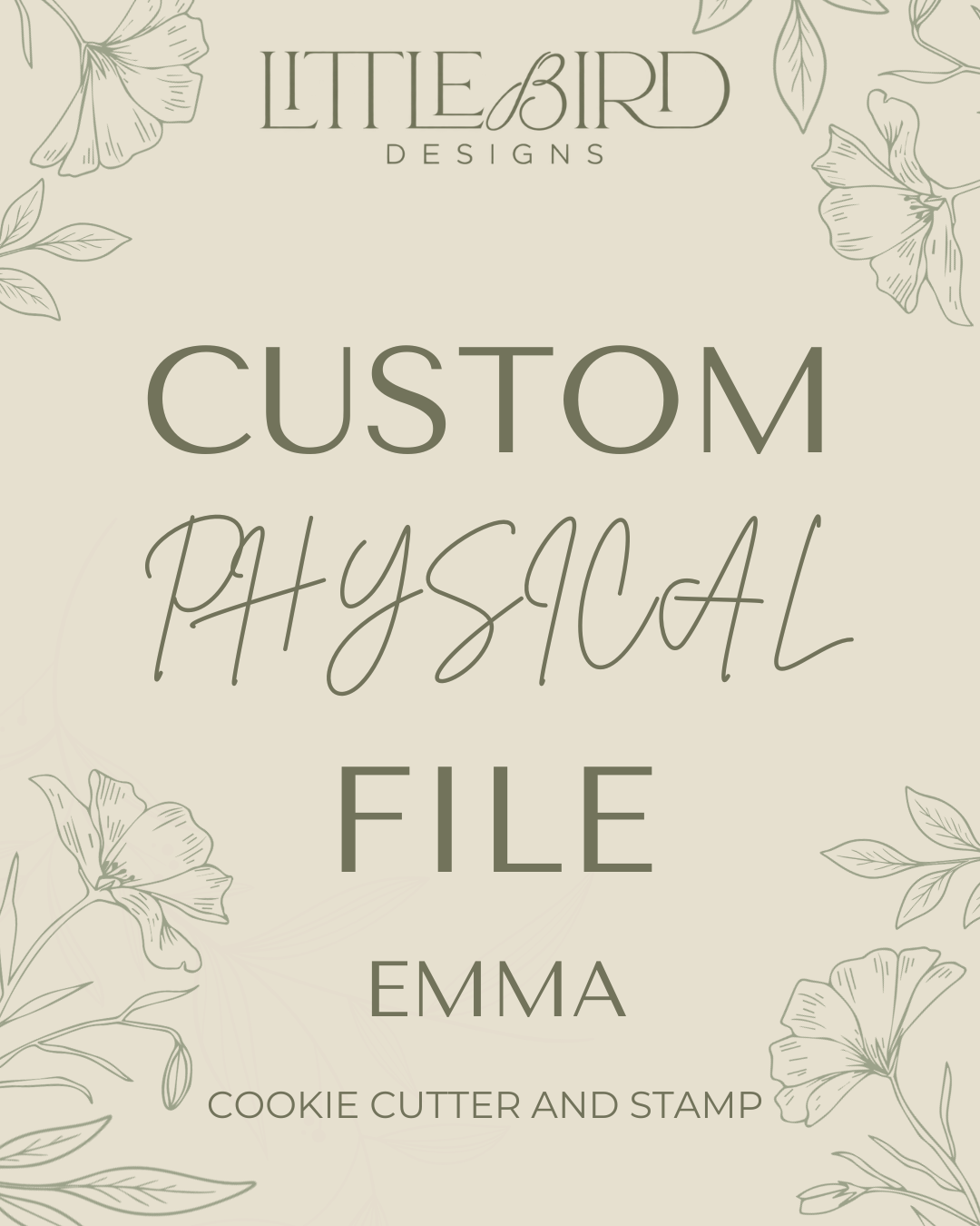 Emma custom - Cookie Cutter & Stamp