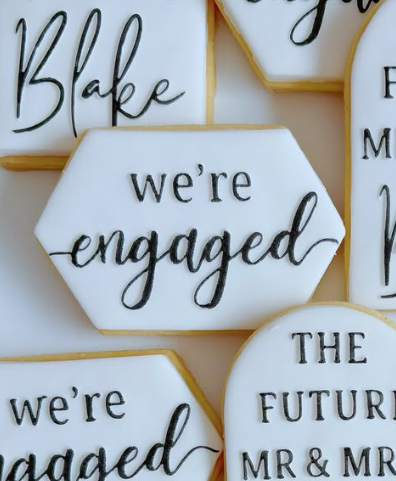 We're Engaged Stamp
