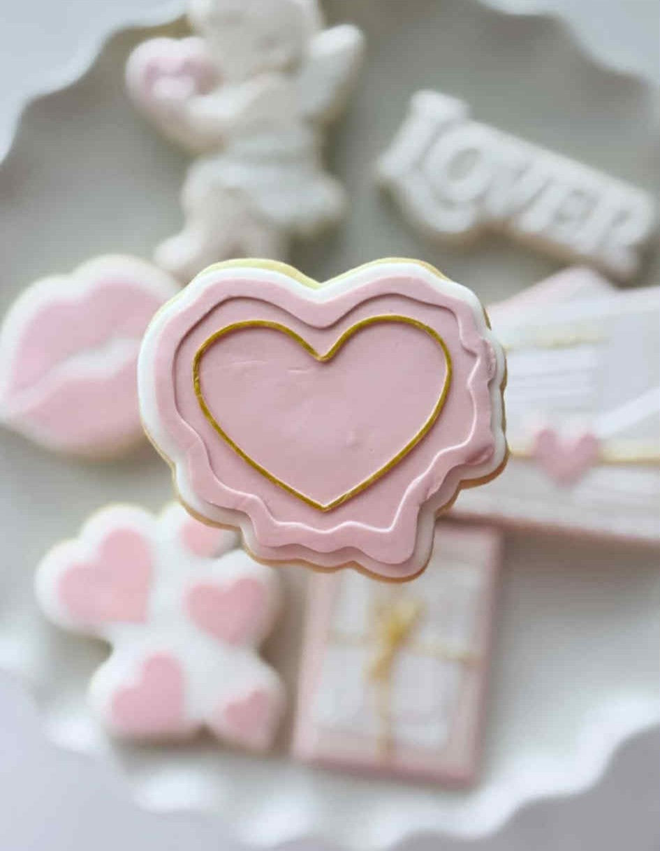 Heart wax seal - Cookie Cutter & Stamp