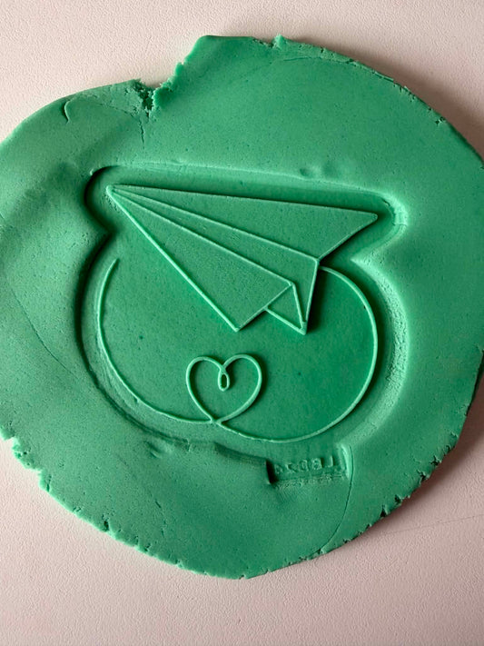 Paper Airoplane - Cookie Cutter & Stamp
