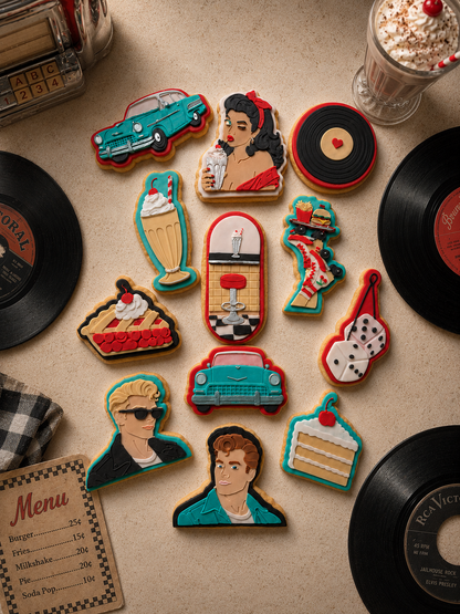 Roller skates with food tray - Cookie Cutter & Stamp