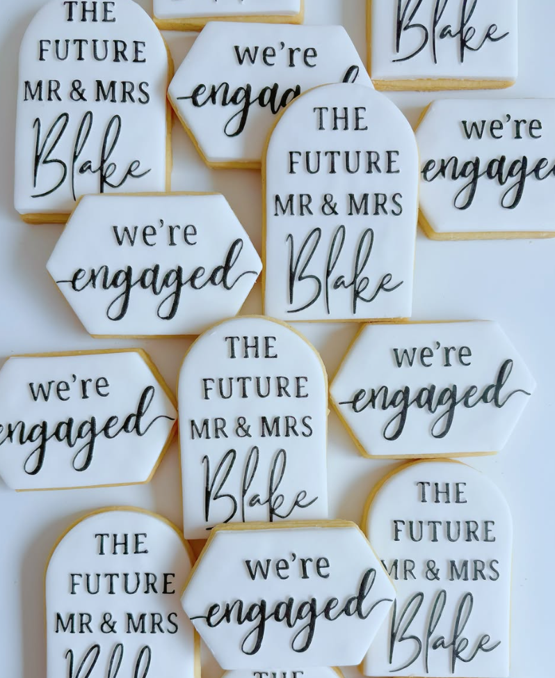 We're Engaged Stamp