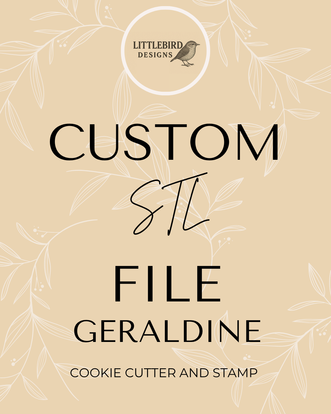 Geraldine custom - Cookie Cutter & Stamp