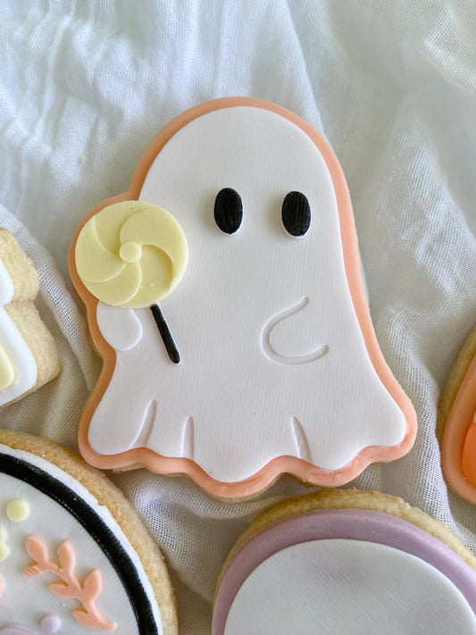 Ghost with Lolly - Cookie Cutter & Stamp