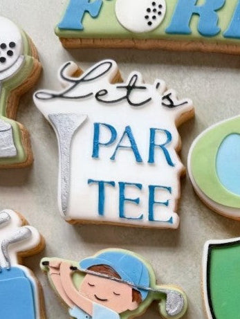 Lets par-tee cookie cutter and stamp